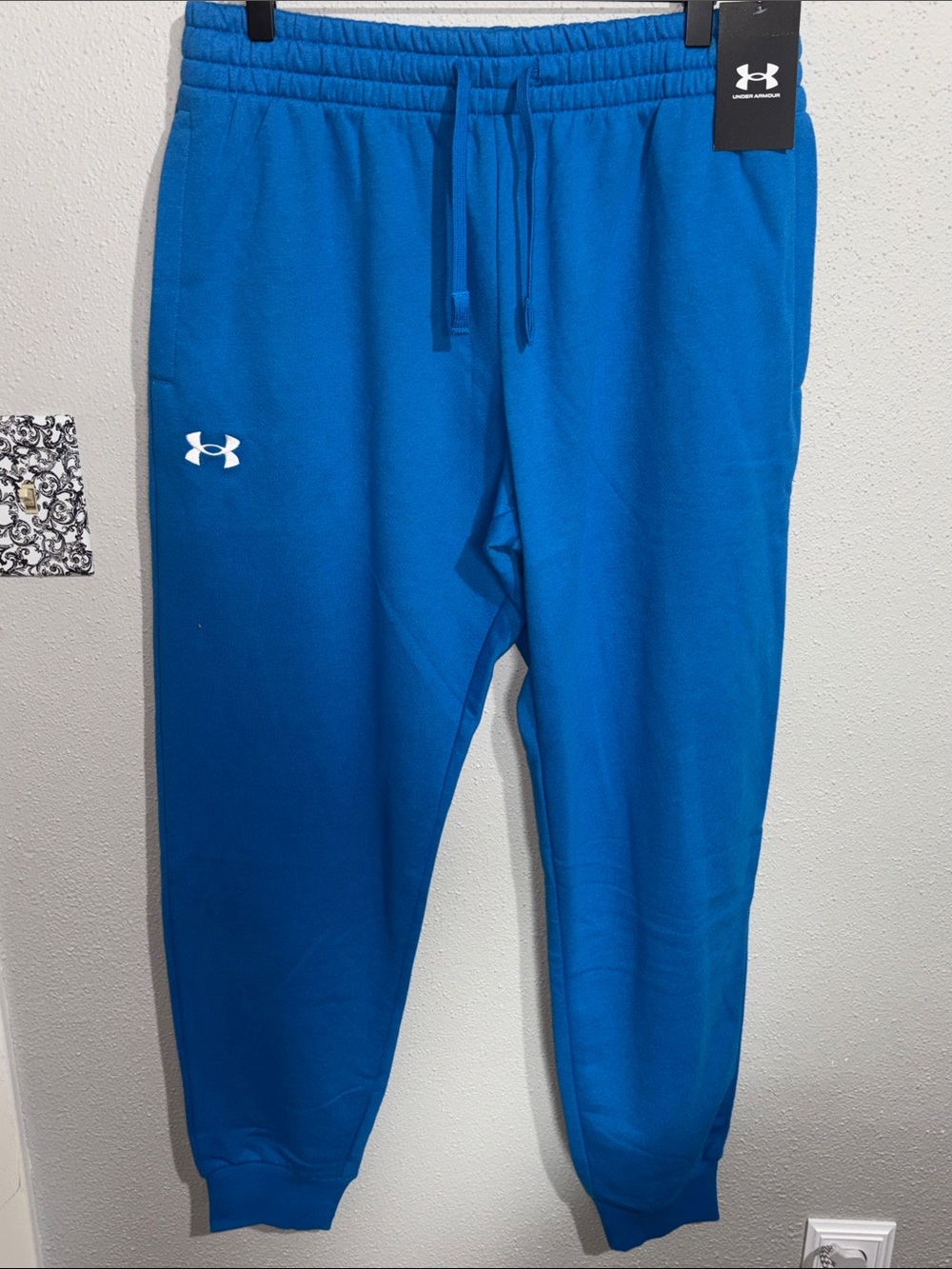 Under Armour - Men’s Bright Blue Rival Fleece Joggers (size Large)